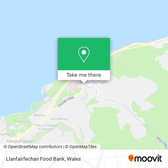 Llanfairfechan Food Bank map