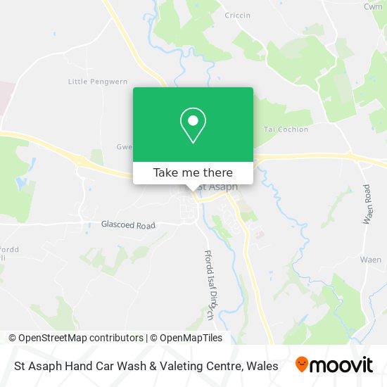 St Asaph Hand Car Wash & Valeting Centre map