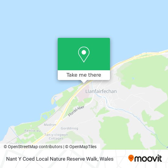 Nant Y Coed Local Nature Reserve Walk map