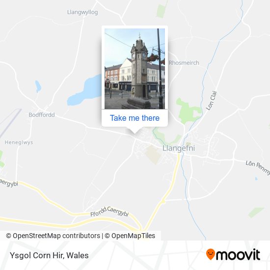 Ysgol Corn Hir map