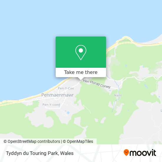 Tyddyn du Touring Park map