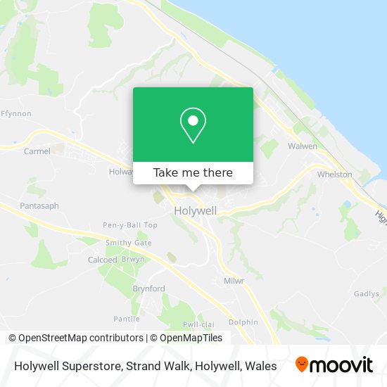 Holywell Superstore, Strand Walk, Holywell map