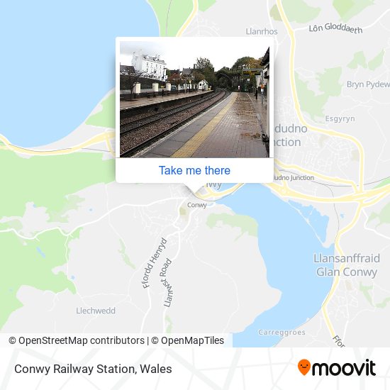 Conwy Railway Station map