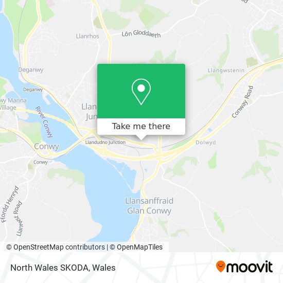 North Wales SKODA map