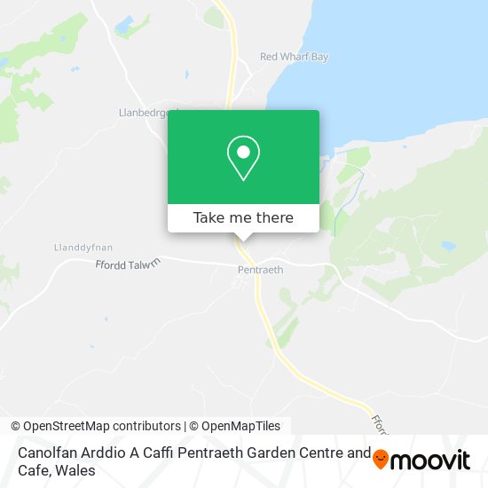 Canolfan Arddio A Caffi Pentraeth Garden Centre and Cafe map