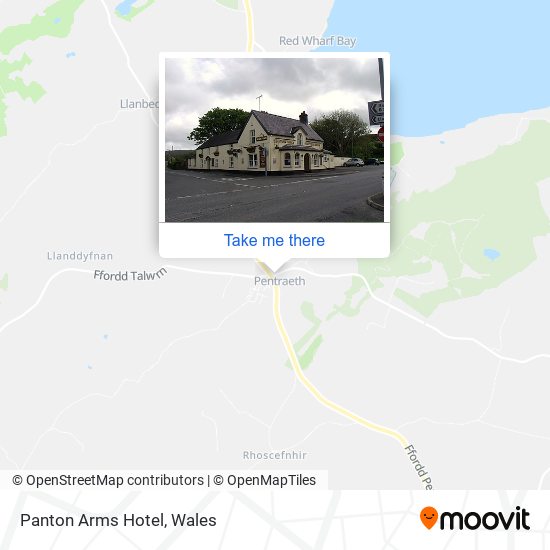 Panton Arms Hotel map
