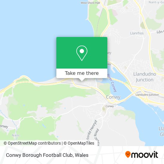 Conwy Borough Football Club map