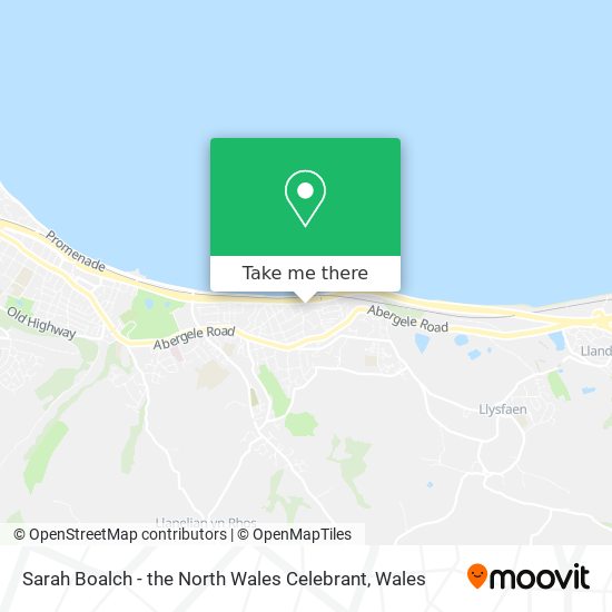 Sarah Boalch - the North Wales Celebrant map