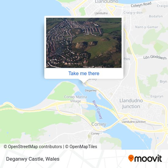 Deganwy Castle map