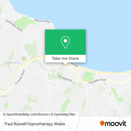 Paul Russell Hypnotherapy map