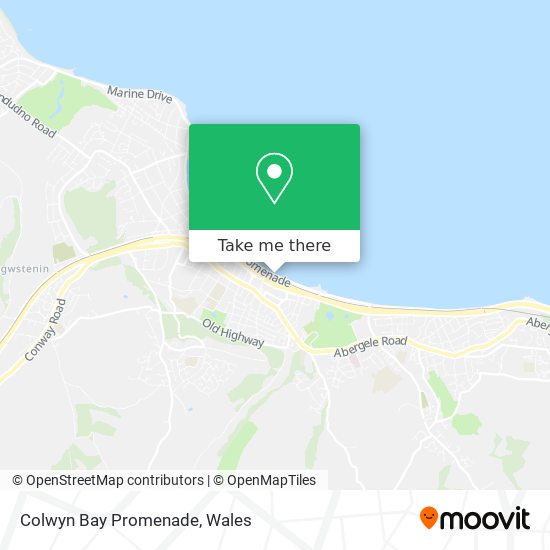 Colwyn Bay Promenade map