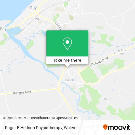 Roger E Hudson Physiotherapy map