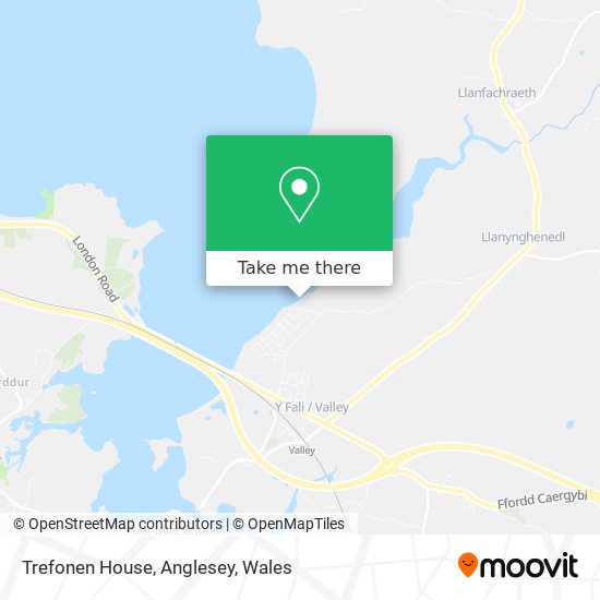 Trefonen House, Anglesey map