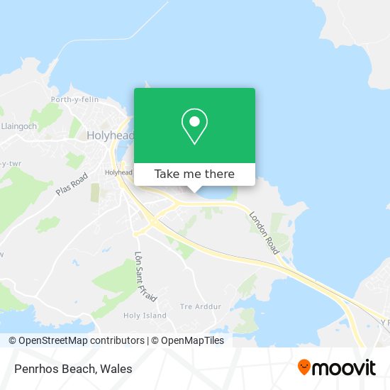 Penrhos Beach map