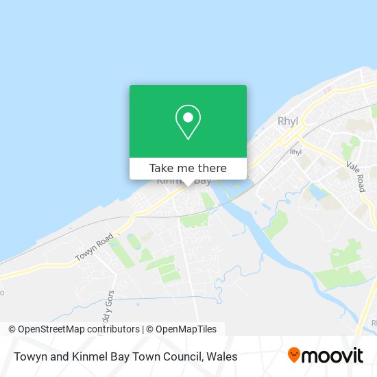 Towyn and Kinmel Bay Town Council map