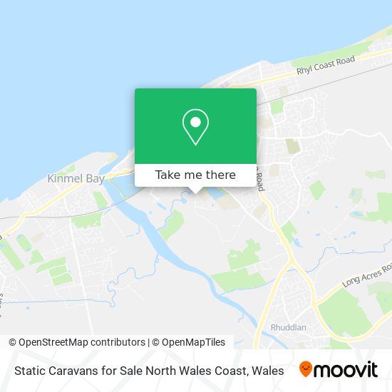 Static Caravans for Sale North Wales Coast map