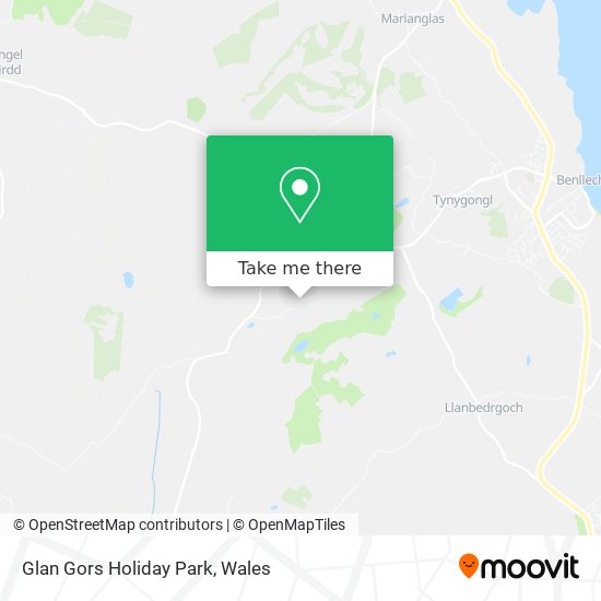 Glan Gors Holiday Park map