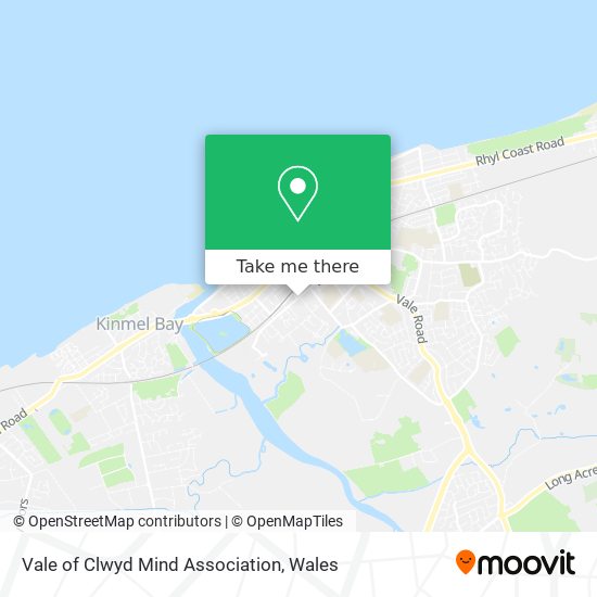 Vale of Clwyd Mind Association map