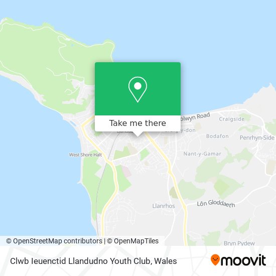 Clwb Ieuenctid Llandudno Youth Club map