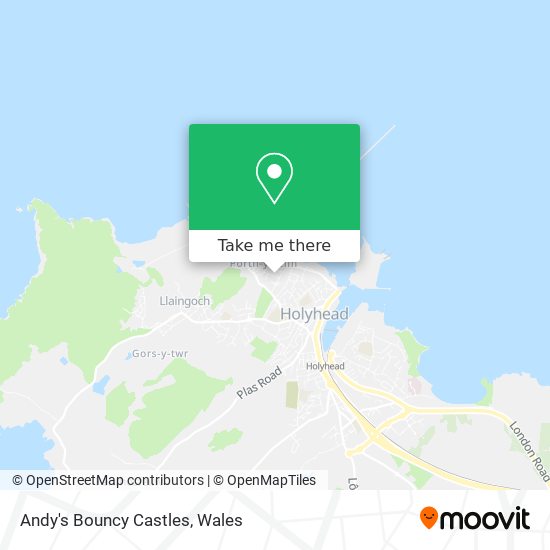 Andy's Bouncy Castles map