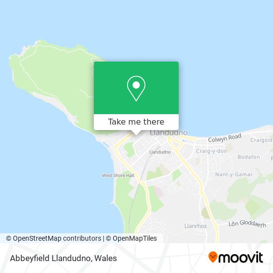 Abbeyfield Llandudno map