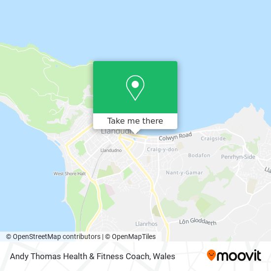Andy Thomas Health & Fitness Coach map