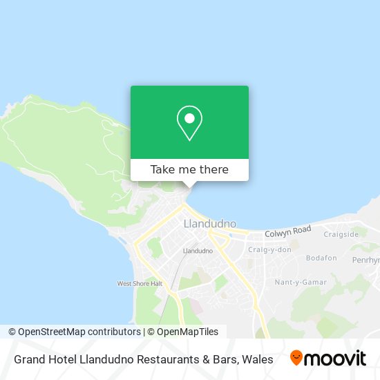 Grand Hotel Llandudno Restaurants & Bars map