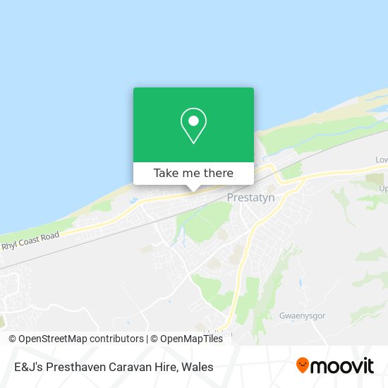 E&J's Presthaven Caravan Hire map
