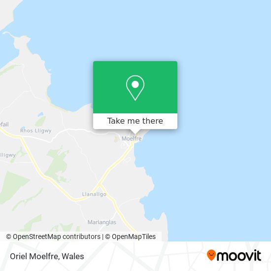 Oriel Moelfre map