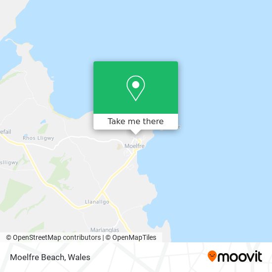 Moelfre Beach map