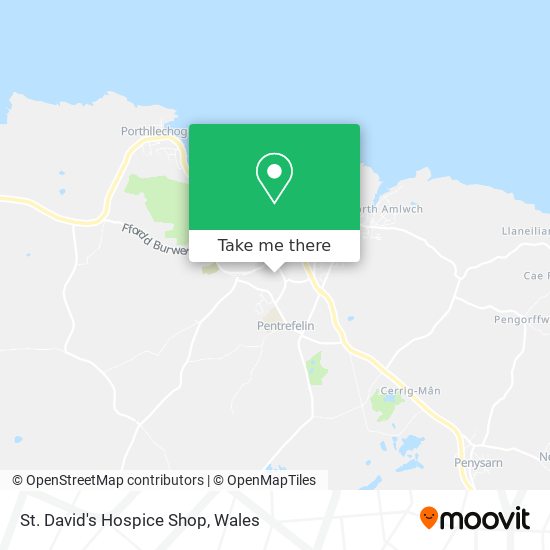 St. David's Hospice Shop map