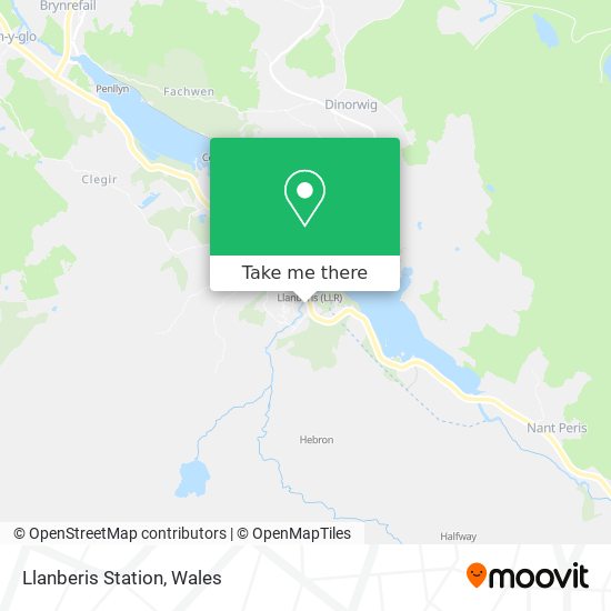 Llanberis Station map