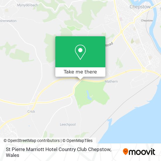 St Pierre Marriott Hotel Country Club Chepstow map