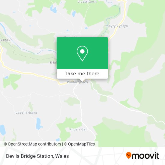 Devils Bridge Station map
