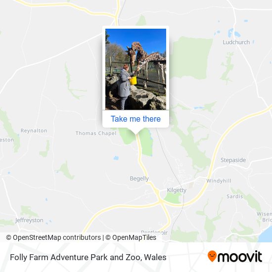 Folly Farm Adventure Park and Zoo map