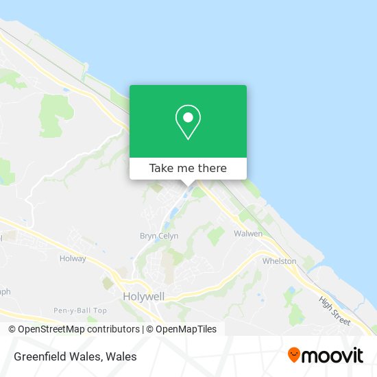 Greenfield Wales map