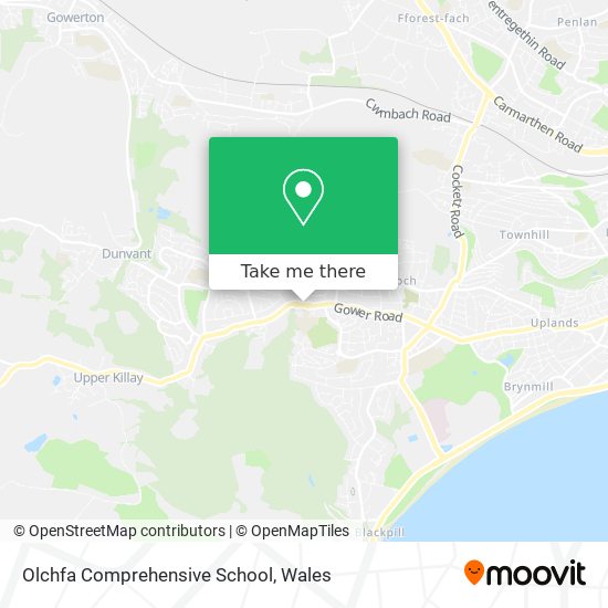 Olchfa Comprehensive School map