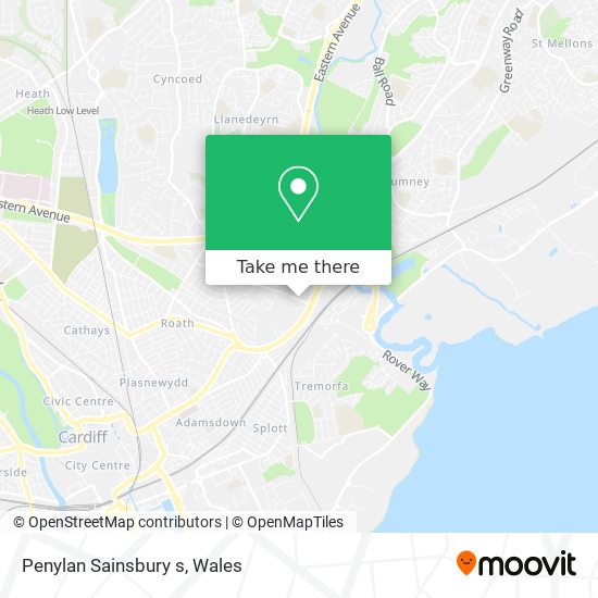 Penylan Sainsbury s map
