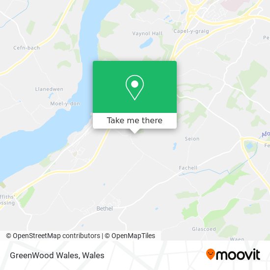 GreenWood Wales map