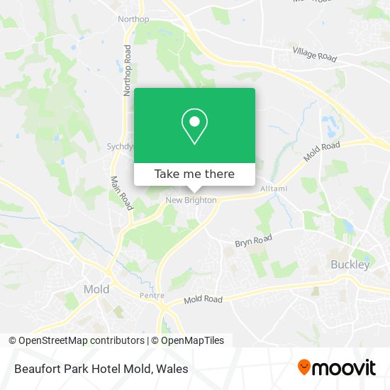 Beaufort Park Hotel Mold map
