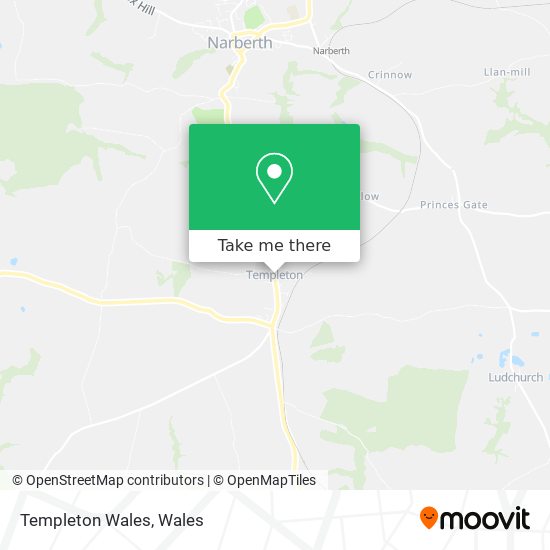 Templeton Wales map