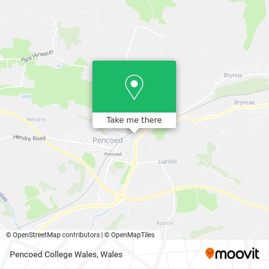 Pencoed College Wales map