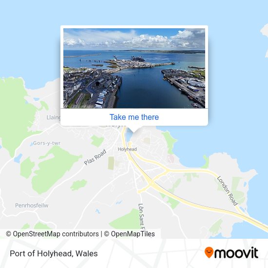 Port of Holyhead map