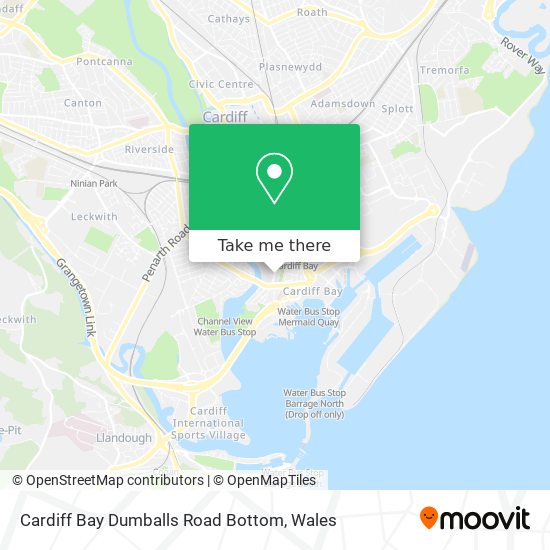 Cardiff Bay Dumballs Road Bottom map