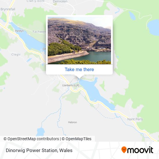 Dinorwig Power Station map