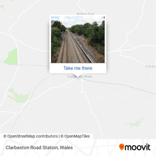 Clarbeston Road Station map