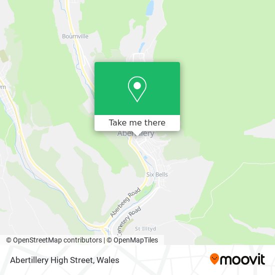 Abertillery High Street map