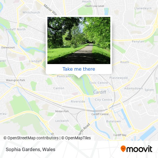 Sophia Gardens map