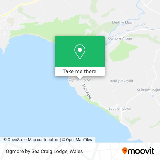 Ogmore by Sea Craig Lodge map