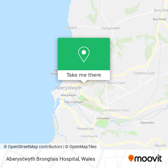 Aberystwyth Bronglais Hospital map